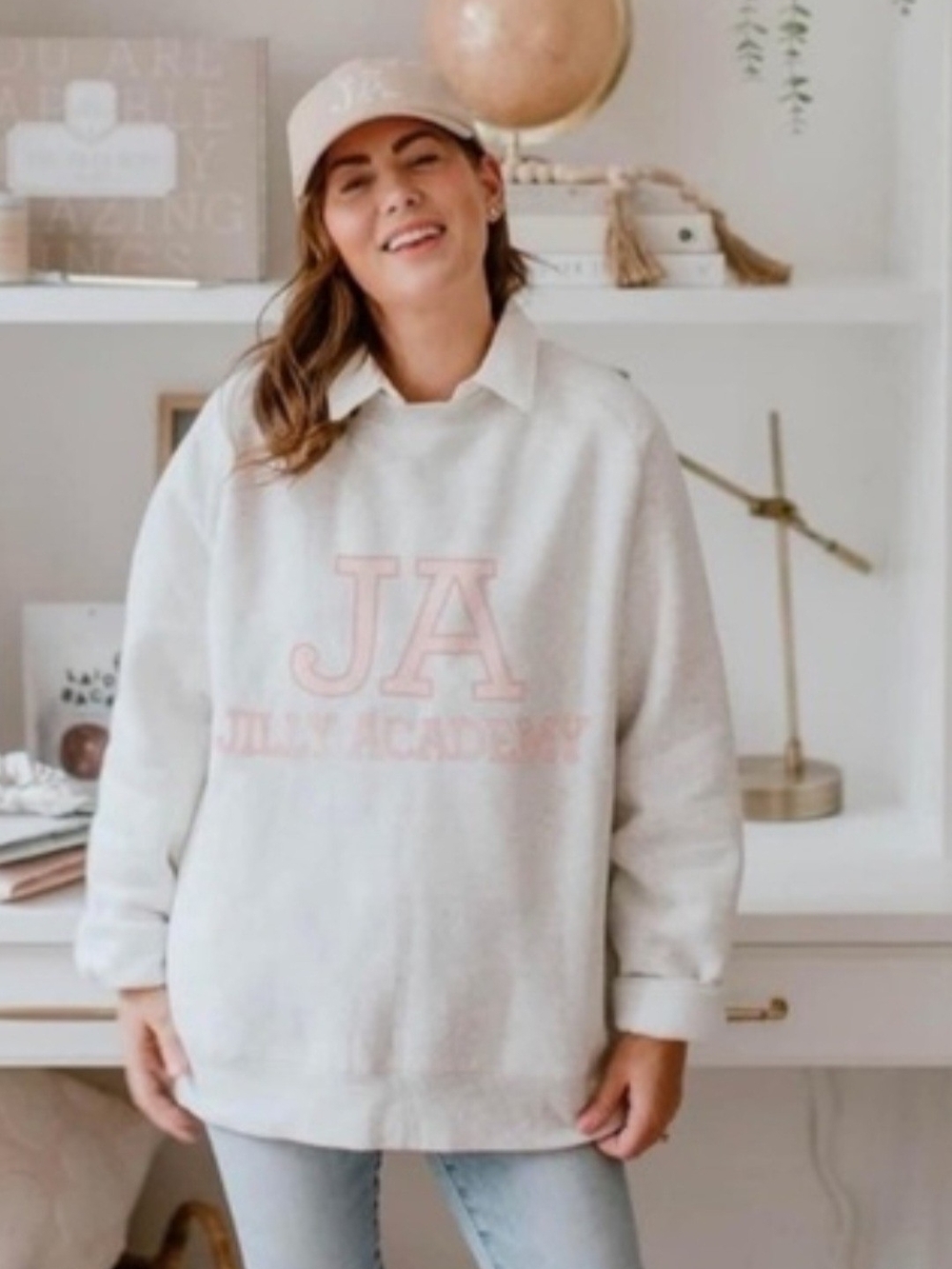 Brunette The Label X Jillian Harris Sweat Top. S/M.